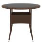 Preview: 3-tlg. Garten-Essgruppe Poly Rattan Braun
