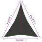 Preview: Sonnensegel 160 g/m² Anthrazit 5x6x6 m HDPE