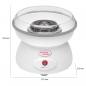 Preview: Clatronic ZWM 3478 Zuckerwatte-Maker, 500W, transparenter Spritzschutz, weiß (261661)