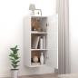 Preview:  Wandschrank Hochglanz-Weiß 34,5x34x90 cm Holzwerkstoff