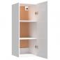 Preview:  Wandschrank Hochglanz-Weiß 34,5x34x90 cm Holzwerkstoff