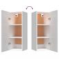Preview:  Wandschrank Hochglanz-Weiß 34,5x34x90 cm Holzwerkstoff