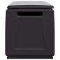 Preview: Garten Aufbewahrungsbox 138x53x57 cm 330 L Dunkelgrau Schwarz
