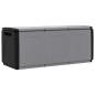 Preview: Garten Aufbewahrungsbox 138x53x57 cm 330 L Dunkelgrau Schwarz