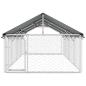 Preview: Outdoor-Hundezwinger mit Dach 400x200x150 cm