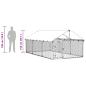 Preview: Outdoor-Hundezwinger mit Dach 400x200x150 cm