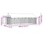 Preview: Outdoor-Hundezwinger mit Dach 400x200x150 cm