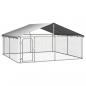 Preview: Outdoor-Hundezwinger mit Dach 300x300x150 cm