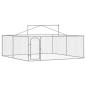 Preview: Outdoor-Hundezwinger mit Dach 300x300x150 cm