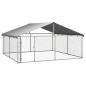 Preview: Outdoor-Hundezwinger mit Dach 300x300x150 cm