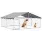 Preview: Outdoor-Hundezwinger mit Dach 300x300x150 cm