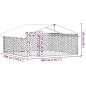 Preview: Outdoor-Hundezwinger mit Dach 300x300x150 cm