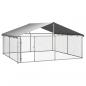 Preview: Outdoor-Hundezwinger mit Dach 300x300x150 cm