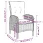 Preview: 5-tlg. Garten-Essgruppe Poly Rattan Grau