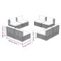 Preview: 8-tlg. Garten-Lounge-Set mit Kissen Poly Rattan Braun