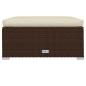 Preview: 6-tlg. Garten-Lounge-Set mit Kissen Poly Rattan Braun
