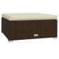 Preview: 7-tlg. Garten-Lounge-Set mit Kissen Poly Rattan Braun