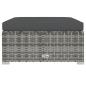 Preview: 7-tlg. Garten-Lounge-Set mit Kissen Poly Rattan Grau