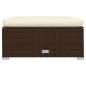 Preview: 12-tlg. Garten-Lounge-Set mit Kissen Poly Rattan Braun