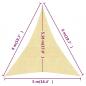 Preview: Sonnensegel 160 g/m² Beige 5x6x6 m HDPE