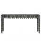 Preview: 6-tlg. Garten-Lounge-Set mit Kissen Poly Rattan Grau