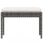 Preview: 6-tlg. Garten-Lounge-Set mit Kissen Poly Rattan Grau