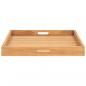 Preview: Serviertablett 60x60 cm Massivholz Teak