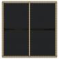 Preview: Gartentisch Beige 109x107x74 cm Poly Rattan und Glas