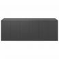 Preview: Garten-Kissenbox PE Rattan 291x100,5x104 cm Schwarz