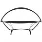 Preview: Outdoor-Loungebett mit Dach Schwarz Stahl und Oxford-Stoff