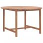 Preview: ARDEBO.de - Garten-Esstisch Ø110x75 cm Massivholz Teak 
