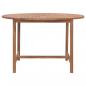 Preview: Garten-Esstisch Ø110x75 cm Massivholz Teak 