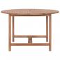 Preview: Garten-Esstisch Ø110x75 cm Massivholz Teak 