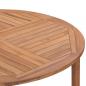 Preview: Garten-Esstisch Ø110x75 cm Massivholz Teak 