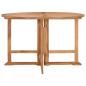 Preview: Garten-Esstisch Klappbar Ø110x75 cm Massivholz Teak
