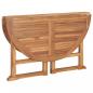 Preview: Garten-Esstisch Klappbar Ø110x75 cm Massivholz Teak