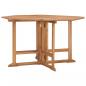 Preview: ARDEBO.de - Garten-Esstisch Klappbar 110x110x75 cm Massivholz Teak