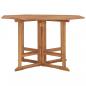 Preview: Garten-Esstisch Klappbar 110x110x75 cm Massivholz Teak