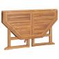 Preview: Garten-Esstisch Klappbar 110x110x75 cm Massivholz Teak