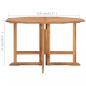 Preview: Garten-Esstisch Klappbar 110x110x75 cm Massivholz Teak