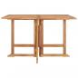 Preview: ARDEBO.de - Garten-Esstisch Klappbar 110x110x75 cm Massivholz Teak