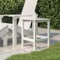 Preview: ARDEBO.de - Adirondack-Gartentisch Weiß 38x38x46 cm HDPE