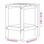 Preview: Adirondack-Gartentisch Meeresblau 38x38x46 cm HDPE