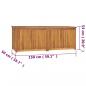Preview: Gartenbox 150x50x55 cm Massivholz Teak