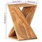 Preview: Beistelltisch 35x35x55 cm Massivholz Akazie
