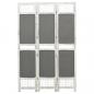 Preview: ARDEBO.de - 3-tlg. Raumteiler Grau 105x165 cm Stoff