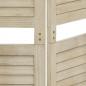 Preview: 4-tlg. Raumteiler 140x165 cm Massivholz Paulownia