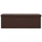 Preview: Faltbare Sitzbank mit Stauraum Braun PVC