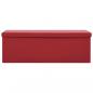Preview: Faltbare Sitzbank mit Stauraum Weinrot PVC