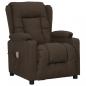 Preview: Massagesessel Dunkelbraun Stoff